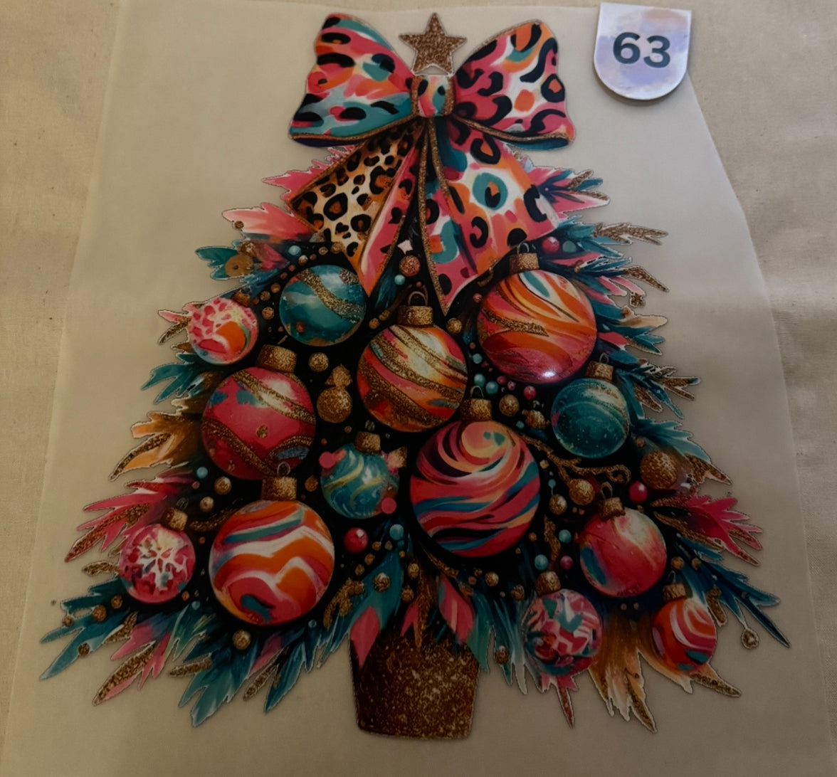 Christmas Tree Leopard Print #63