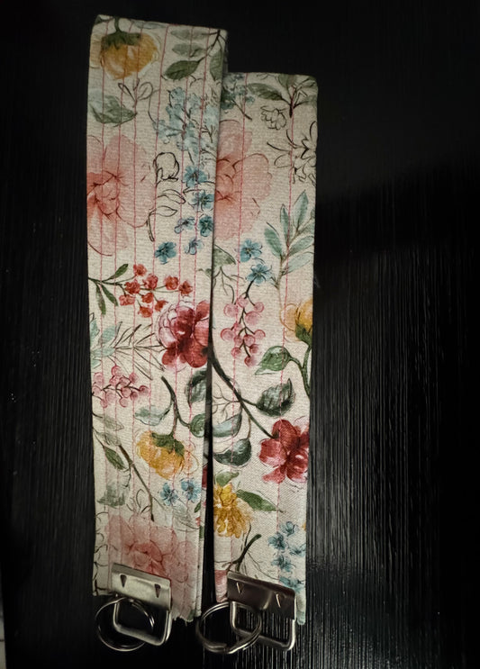 Pink & White Key Fob