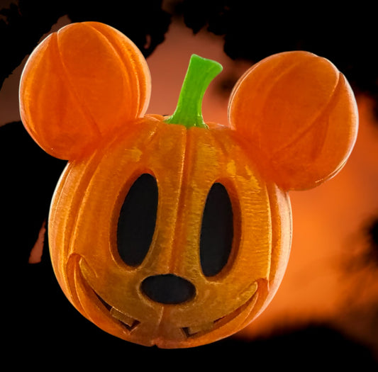 Pumpkin With Ears & Green Stem