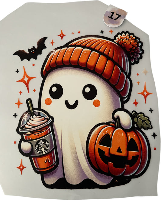 Ghost with Pumpkin #17